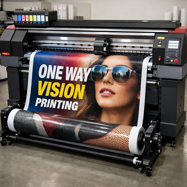 One Way Vision Baskı